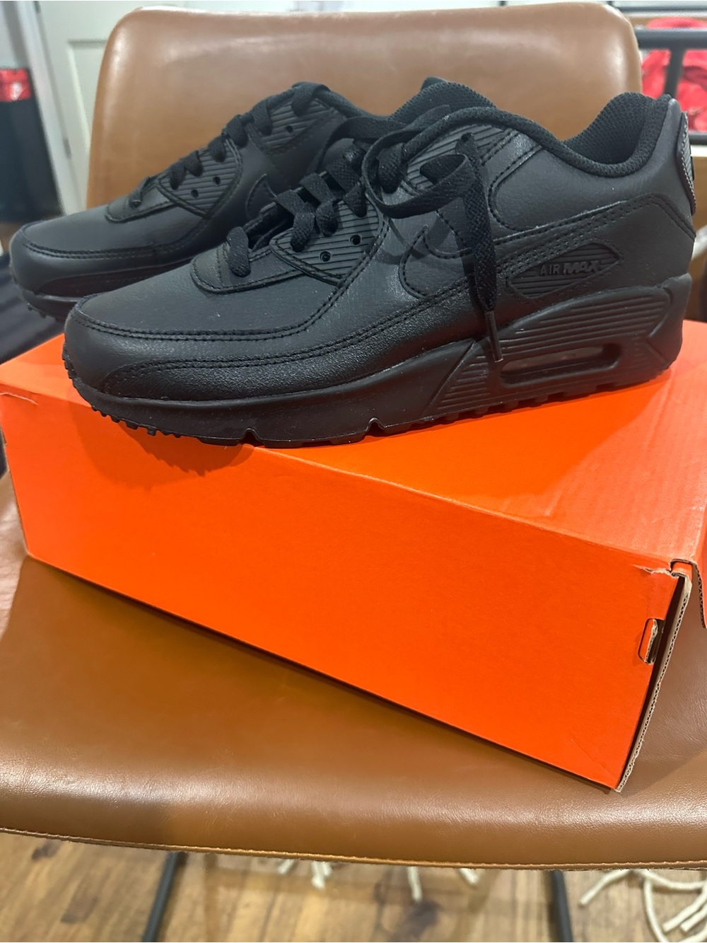 Men's Black Air Max Style Athletic Sneakers BRAND NEW NEVER WORN